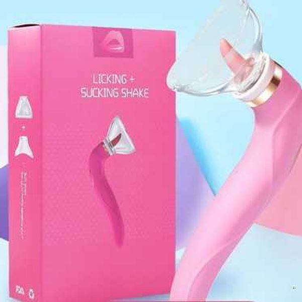 Vibrateur pour femmes pour sucer la léchage inhalant vibrant et masturbant la langue de silicone douce simulant des jouets sexuels pour adultes z94n