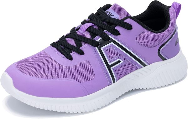 Chaussures de marche des femmes avec arc support Lightweight Casual Gym Workout Sneakers Breasping Running Running Tennis