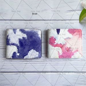 Designer Wallets Fashion Classic Purse Short Style Tassen Floral Card Holders Handtassen Tas Dye Print Bag