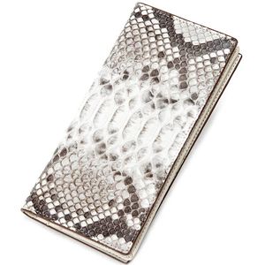 Womens Wallets Sac à main Fashon Snakeskin Lady Long Purse Real Leather Large Capacity