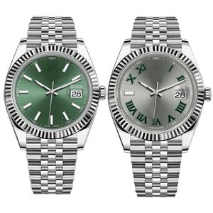 Montre pour hommes femmes mouvement automatique de haute qualité 31mm 36mm 41mm montres bracelet en acier inoxydable luxe Couples rencontres montres étanche bleu vert montres-bracelets