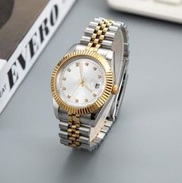 Damenuhr, 31 mm Uhrwerk, automatische mechanische Lünette, Edelstahl, Tages- und Datumsuhr, modische Damen-Armbanduhr