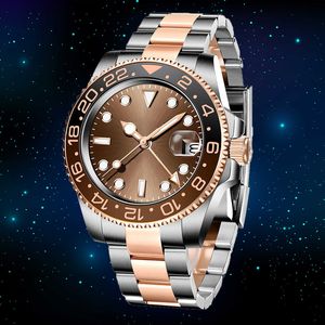 Reloj para mujer Correa de acero inoxidable 904L con movimiento japonés Reloj con batería de cuarzo Zafiro superbrillante Anillo de cerámica resistente al agua Reloj para hombre Montre de luxe