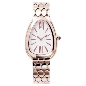 Reloj para mujer de diseño con batería de cuarzo, reloj de serpiente chapado en oro de acero inoxidable completo, bisel de diamantes, resistente al agua, luminoso, helado, colgante, montre homme sb66 C4