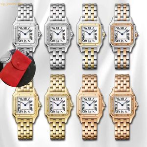 Dameshorloge Designer horloge Vrouw Vierkant Panthere Mode Quartz Orologio Uomo Horloges Hoge kwaliteit 22 mm 27 mm AAA Roestvrij staal Saffier Montre De Luxe