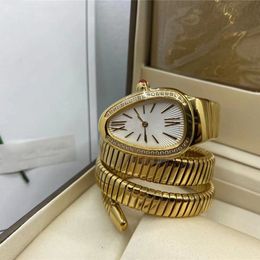 dameshorloge designer horloges mode dubbele ring slang roestvrijstalen horlogeband diamanten horloge waterdicht ontwerp luxe horloge geschenkhorloges van hoge kwaliteit