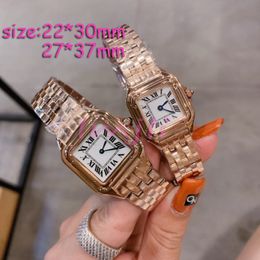 Dameshorloge voor dameshorloges Vierkant horloge met diamant Dameshorloge kwarts roestvrij staal dames roségouden horloges Montre de luxe polshorloges