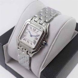 Dameshorloge volledig roestvrij staal quartz klassiek goud diamanten horloges voor dames cadeau Panthere topkwaliteit ontwerper dames polshorlogec296S