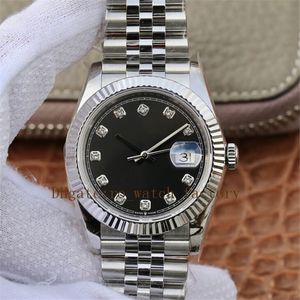 Womens Horloge Japanse Beweging 3235 Roestvrij Staal Saffier Waterdicht 126234 Horloges Disc Diamant Tijdschaal Meisje Horloges