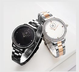 Montre pour femme montres de haute qualité luxe édition limitée quartz-batterie sertie de diamants spirale fil de mer cadran bracelet en acier étanche 36mm montre