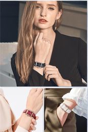 Dameshorloge Horloges van hoge kwaliteit Luxe diamanten set licht luxe kleine vierkante huid met quartz horloge waterdicht horloge