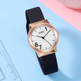 Montre femme montres de haute qualité luxe Quartz-batterie moderne Silicone étanche 33mm montre