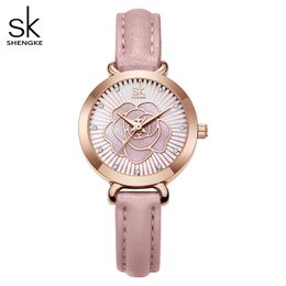 Montre de luxe pour femmes, montre de haute qualité, mode tridimensionnelle, ceinture rose, étanche, batterie à quartz, 22mm