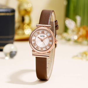 Dameshorloge Horloges van hoge kwaliteit, luxe quartz-batterij Limited Edition lederen waterdicht 22 mm horloge