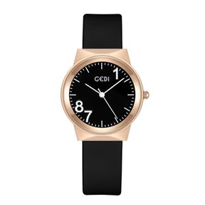 Dameshorloge Horloges van hoge kwaliteit, luxe quartz-batterij Casual siliconen waterdicht 33 mm horloge