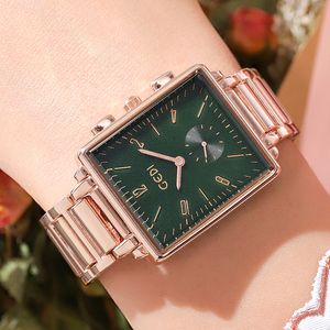 Montre femme montres de haute qualité luxe créateur de mode quartz-batterie en acier inoxydable 32mm montre