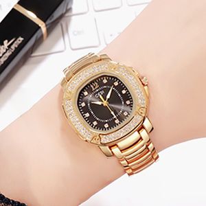 Dameshorloge horloges van hoge kwaliteit, luxe zakelijk designer roestvrijstalen horloge met kwartsbatterij