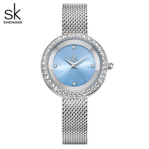 Montres pour femmes montres de haute qualité Luxury Limited Diamond Diamond Set Light Luxury Imperproof Mesh Belt Watch