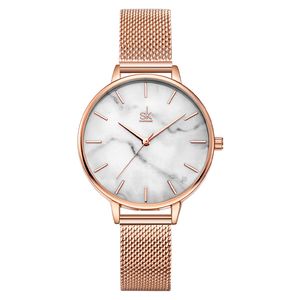 Dameshorloge horloges hoge kwaliteit luxe eenvoudig marmeren lichtgewicht horloge quartz horloge waterdicht horloge montre de luxe geschenken A32