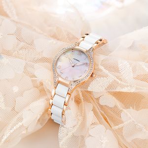 Dameshorloge horloges van hoge kwaliteit luxe Limited Edition licht luxe waterdicht diamanten horloge