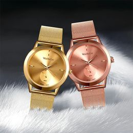 Montres femmes marque WOMAGE luxe mode dames montre simple designer haute qualité montre à quartz pour femme montre-bracelet 240127