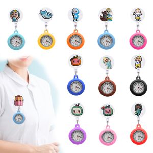 Montres pour femmes COCOA Melon Clip Pocket Hospital Médical Médical Corloge Alligator Alligator Gift Gift Rettractable Nurse Watch on Easy To Lire Dr Otsgv