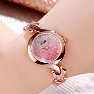 Montres pour femmes, bracelet en alliage de haute qualité, couleur progressive, montre à quartz exquise, étanche, 25mm