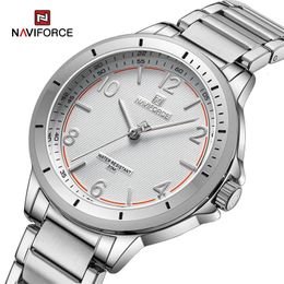 Montres femmes NAVIFORCE Top marque de mode dames étanche Simple femmes montre-bracelet en acier inoxydable fille Quartz horloge Relogio Feminino 230927