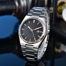 Montres femmes PRX quartz montre de luxe hommes en acier inoxydable orologio montre-bracelet de luxe dame formelle noir blanc bleu1853 mouvement relojes xb016