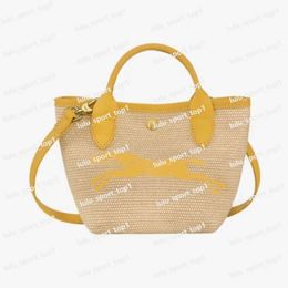 Tejido para mujer Le Replay Longchammp Tote Bag Lady Straw Canvas Pochette Mini Bolso Bolsos de diseñador Bolso de embrague cruzado de lujo Bolsos de playa de rafia de hombro para hombre 503