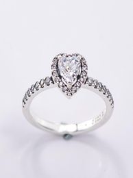 Dames Wedding Ring 925 Sterling Silver Heart CZ Diamond Fit Style Anniversary Birthday Engagement Rings With Original Box Fine Jewelry Girls Gift8091413
