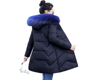 Vestes et manteaux d'hiver pour femmes 2020 Parkas pour femmes vestes à wadded femelles chaudes longues avec une capuche grande colline en fausse fourrure1574927397