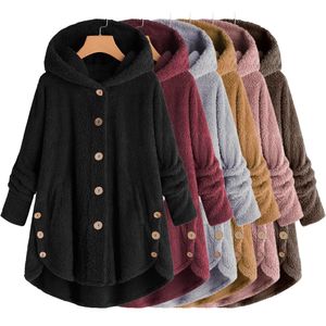 Femmes mélanges de laine manteau à capuche pour femmes vêtements automne hiver pardessus dames solide mode coréen noir vêtements d'extérieur élégant femme Y2K veste 231019