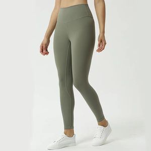 Leggings d'entraînement pour femmes Designers Yoga Lululemens Pantalon Taille de haute qualité 32 couleurs Sports Gym Wear Classic Luxurys Elastic Fitnessw pantalon de randonnée taille plus