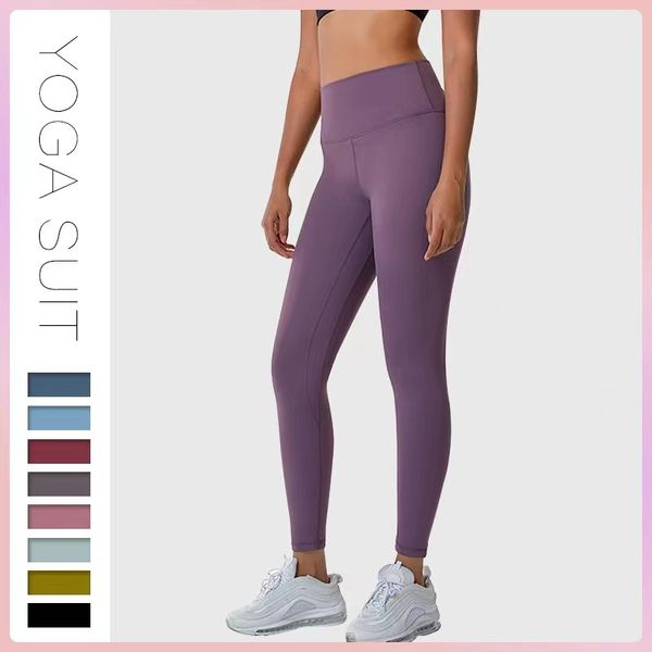 Pantalones activos para mujer Workout Leggings Diseñadores Yoga Lululemens Pantalones Cintura de alta calidad 32 colores Sports Gym Wear Classic Luxurys Elastic Fitness
