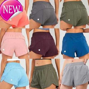 Tenues de yoga pour femmes Shorts taille haute exercice pantalons courts vêtements de fitness filles en cours d'exécution élastique vêtements de sport pour adultesLU jeans woman sport