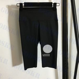 Pantalons de yoga pour femmes Shorts de modèle de créateur pour femmes Leggings minces élastiques deux couleurs