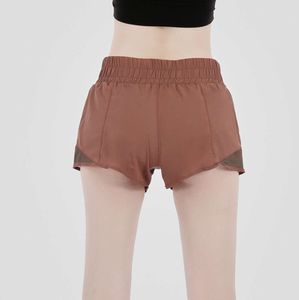 Damen-Yoga-Shorts, hohe Taille, für Fitnessstudio, Fitness, Training, Strumpfhosen, Sport, kurze Hosen, modische, schnell trocknende, feste Hosen, schlankmachende Hotpants, trendige Gym-Shorts