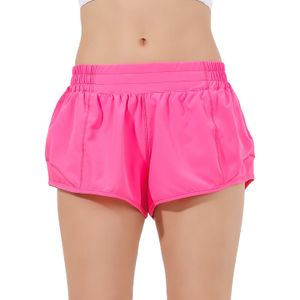 Dames yoga shorts hot atletic yoga broek elastische tailleband hardlopen shorts pocket gym atletisch trekkoord buiten fiets sportieve trainingen shorts 628