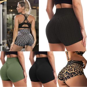 Womens Yoga Shorts Outfit Ruched Booty High Taille Gym Workout Korte Butt Hefing Broek