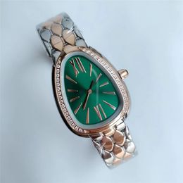 WomenWatch Casiowatch Designer Luxury Watch de cuarzo de alta calidad Cosplay Fashion Snake Design 904L Strap de goma de acero inoxidable Sapphire orologio.