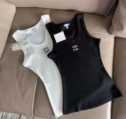 Designer des femmes concepteur de cultures Camis Camis Aagram Embroidé en coton-mélange réservoir supérieur shirts t-shirts Yoga Suit en tricot de fitness sportif thes tops fashion C456