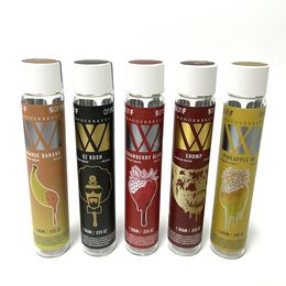 Wonderbrett mix 5 opties lege 115 mm preroll glazen buis kingsize PRE-ROLL gezamenlijke schroefdop Pre-roll verpakking