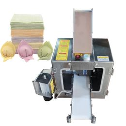 Máquina automática para hacer piel de dumplings Wonton, máquina para hacer piel de fideos Gyoza, envoltorio comercial para el hogar