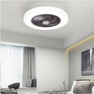 Ventilateurs de plafond en bois + application télécommande 110V 220 V quadrilatère à LED venti