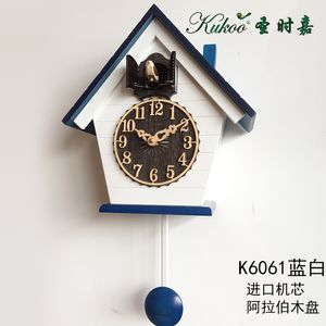 Mécanisme d'horloge de coucou en bois Bird Salon Pendule Corloge de la paroi de chambre à coucher moderne RELOJ RECOJ Idées cadeaux SC119