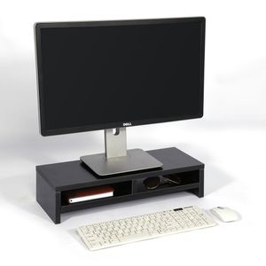 Freeshipping Wood Desktop Monitor Stand LCD TV Laptop Rack Computer Screen Riser Shelf Office Desk Monitor Stand Storage Box Case