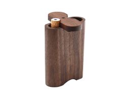 Houten dogout case natuurlijke handgemaakte houten dugout met keramische een hitter metaal reinigingshaak tabak rokende pijpen draagbaar6574898