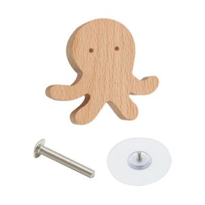 Tiroir en bois poignée manche des conceptions d'animaux bouton meubles pour les meubles pour enfants