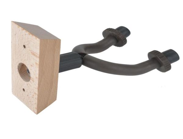 Soporte de madera para guitarra, ganchos para colgar en la pared con brazos de goma, Base de madera2060545